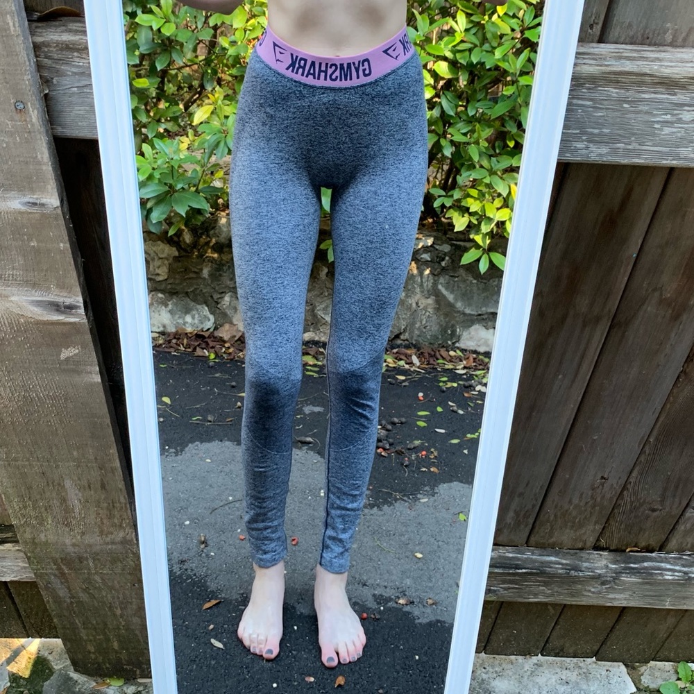 Gymshark Pink & Grey Fit Leggings